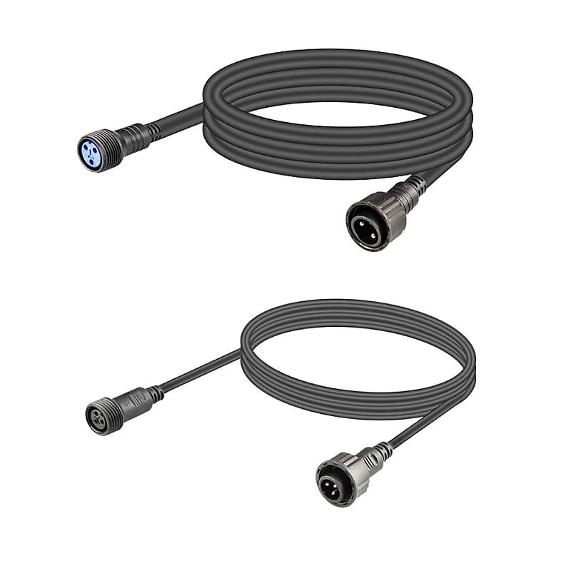 Waterproof DMX Cable - Male to Female Extender - 2 meters