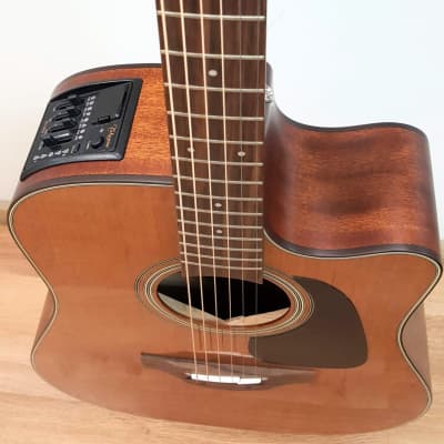 Takamine P1DC Acoustic-Electric Guitar, solid Cedar top, made in JAPAN. Includes case. image 2