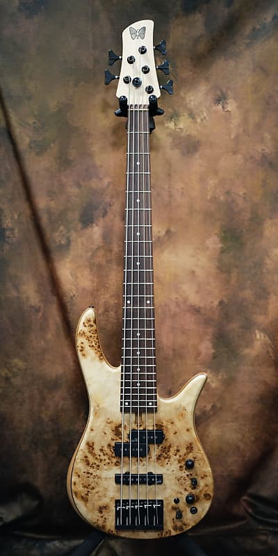 Fodera Monach 5 Standard Special Poplar Burl