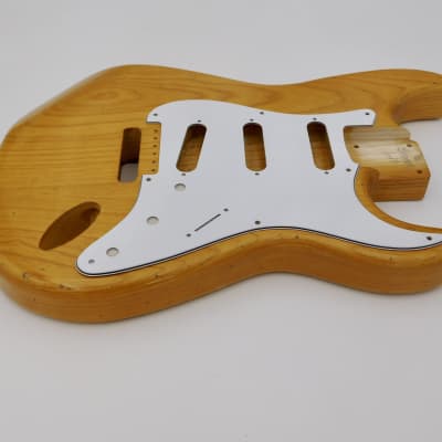 4lbs 2oz BloomDoom Nitro Lacquer Aged Relic Natural S-Style Vintage Custom Guitar Body image 8