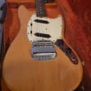 1965 vintage Fender Mustang ALL original with natural refin & OHSC! Pre-CBS slab board