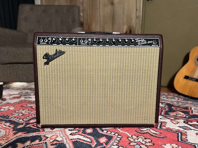 Fender ' 65 Twin Reverb Neo 85-Watt 2x12 Tube Combo Amp Wine Red