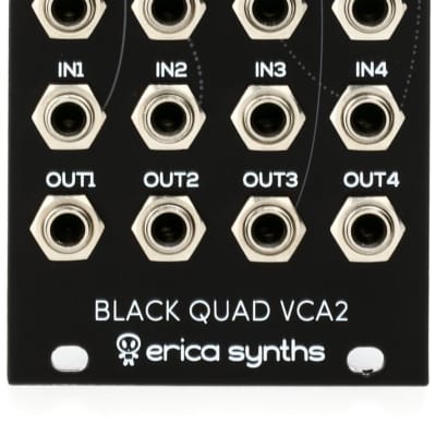 Erica Synths Black Quad VCA 2 VCA Eurorack Module image 1