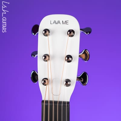 Lava Music LAVA ME 4 Carbon 36" Smart Acoustic-Electric Guitar White (w/ Airflow Bag) image 6