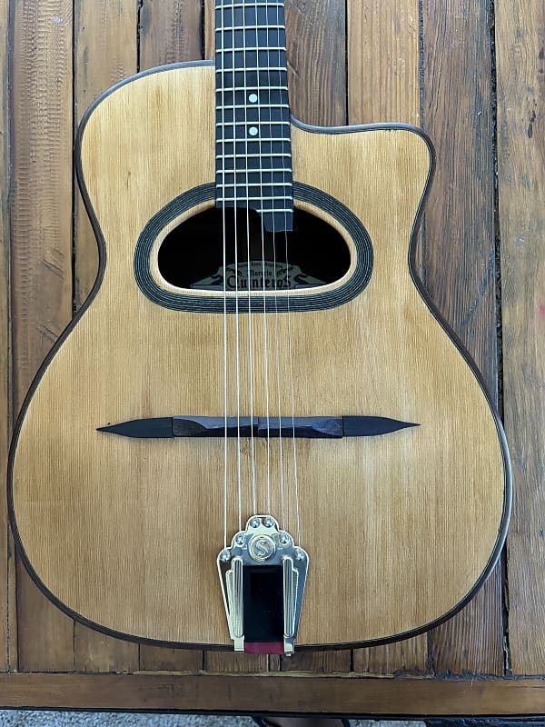 Gypsy jazz guitar luthier Marcelo Quintero selmer style Reverb