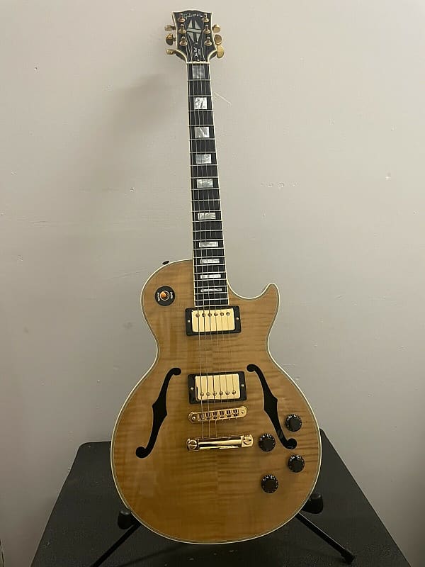 1990’s Gibson Custom Shop Les Paul Custom Florentine Plus Natural image 1
