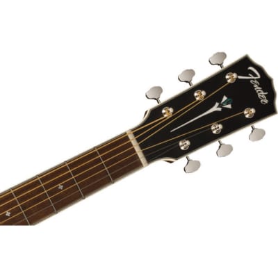 Fender Paramount PD-220E  Acoustic Guitar, Aged Cognac Burst image 6