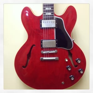 Gibson Memphis Es635BNH1 Es-335 '63 Reissue Cherry | Reverb