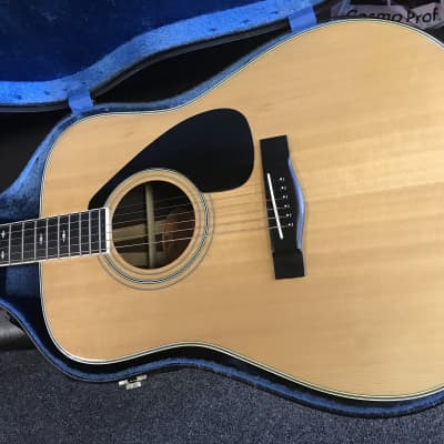Yamaha FG-351B acoustic dreadnought guitar made in Japan 1979 in excellent condition with original Yamaha hard case image 2