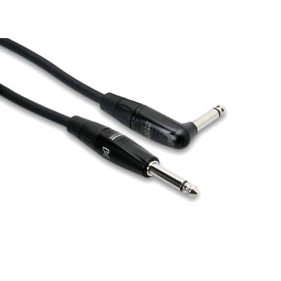 Hosa HGTR-010R Pro Series Straight to Right-Angle Guitar Cable - 10'