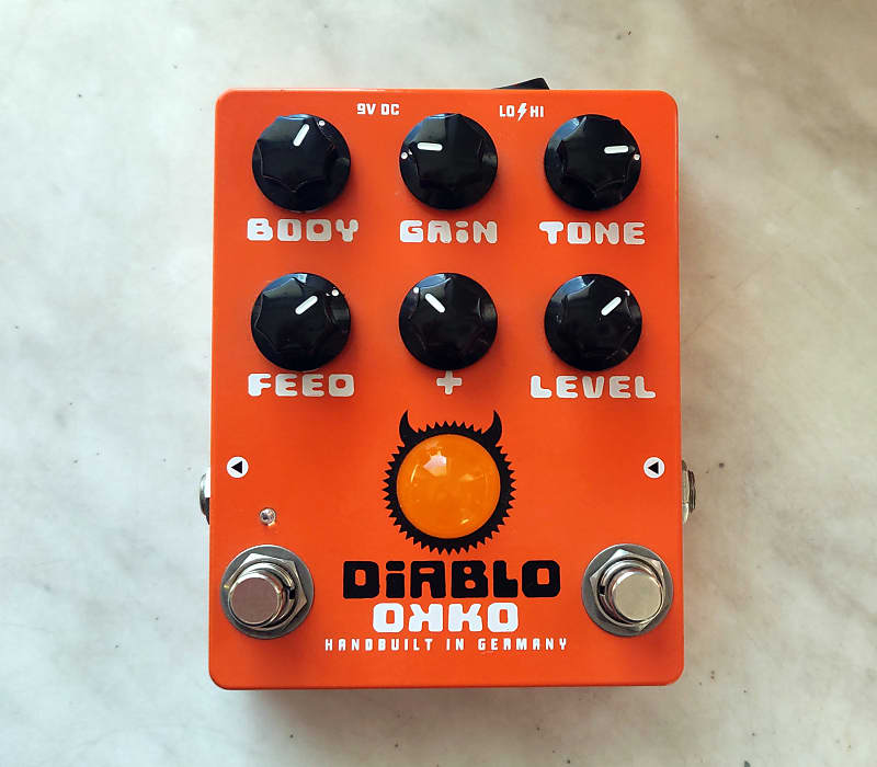 OKKO Diablo Gain Plus - Gain+ - Orange - Overdrive/Distortion | Reverb