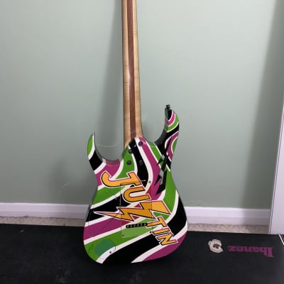 Justin Hawkins from The Darkness Ibanez JH3000 one-off Justin Hawkins from The Darkness Ibanez JH3000 one-off
