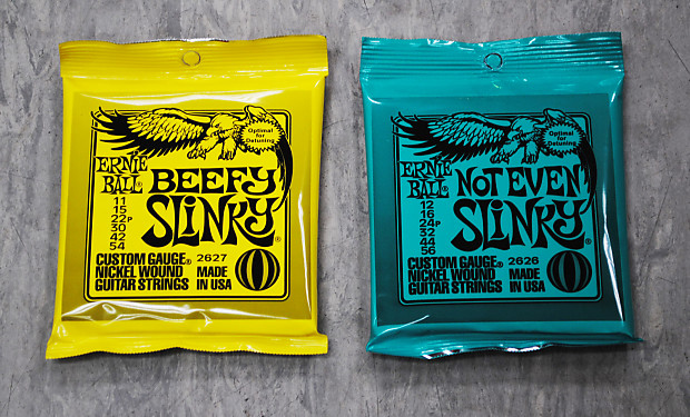 Ernie Ball Electric Guitar Strings Beefy Slinky Not Even Slinky