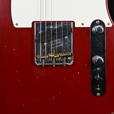 Fender Custom Shop B3 LTD Reverse '50s Telecaster from 2023 in Relic Cimarron Red with original hardcase image 5