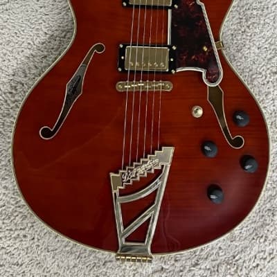 D'Angelico Excel DC Semi-Hollow Viola Finish Electric Guitar w/Case DAEDCVIOGS image 3