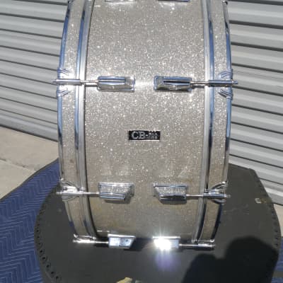 Vintage 1970's 80's CB-700 CB700 Scotch Marching Bass Drum 26x10" Broken Glass Wrap - CAN SHIP! image 2