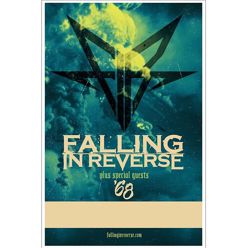 Falling In Reverse Spring Tour 2023 Ltd Ed RARE Poster! Metalcore