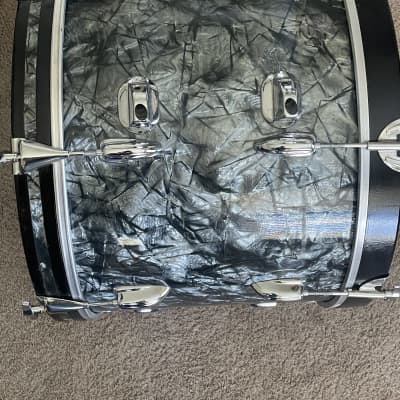 Slingerland 20x14 bass drum. 1970s - Black Diamond Pearl wrap. image 5