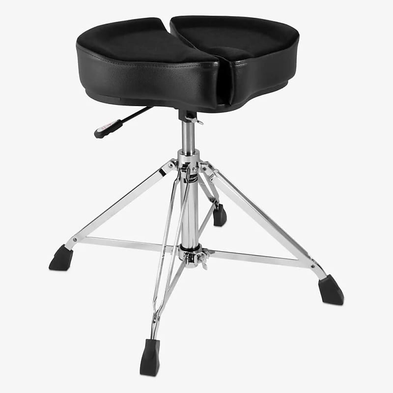 Ahead SpinalG Drum Throne Black Saddle 4Leg w/Hydraulic Reverb