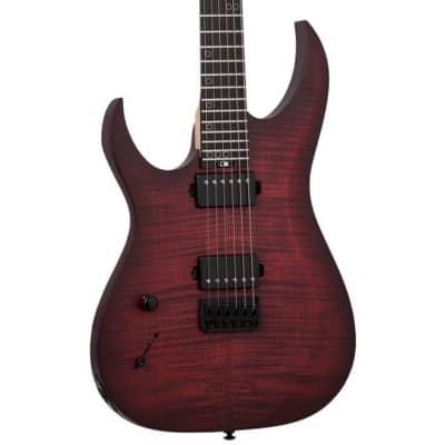 Schecter Sunset-6 Extreme Left Handed Electric Guitar - Scarlet Burst image 3