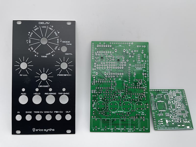 Erica Synths DIY Delay PCBs & Panel ONLY Reverb