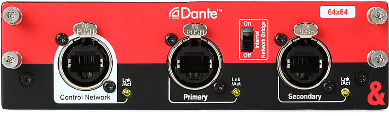 Allen & Heath Dante 64×64 64-channel Dante Option Card for dLive & Avantis Consoles image 1