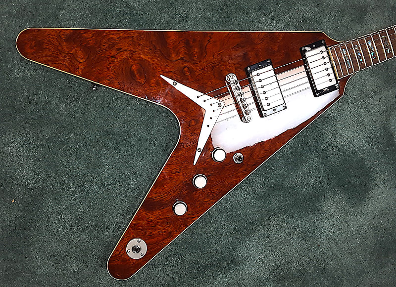 【美品】DEAN V Exotic Bubinga エレキギター フライングV 2008 MIK* Dean V Exotic Bubinga | Reverb