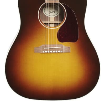 Gibson J45 Studio Walnut Acoustic Electric Guitar Walnut Burst with Case image 3