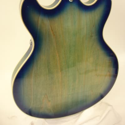 D'Angelico DAPDCBLBCSCBEX Premier Series DC Boardwalk Semi-Hollow Electric Guitar, Blue Burst image 12
