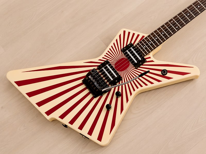 1985 Ibanez X Series Destroyer DT380 Rising Sun w/ Case | Reverb