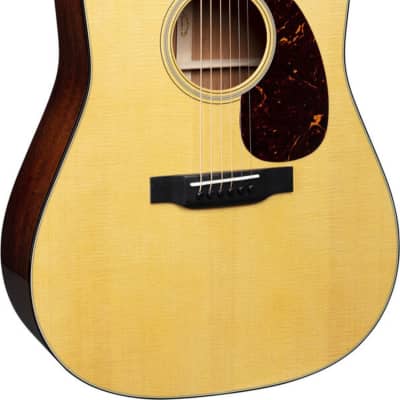 Martin D-18 Standard Series Dreadnought Acoustic Guitar, Natural w/ Hard Case image 2