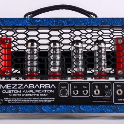 Mezzabarba - (Eric Steckel) - M ZERO Overdrive Head - Black and Blue Snake Skin Tolex - 100 Watts image 2