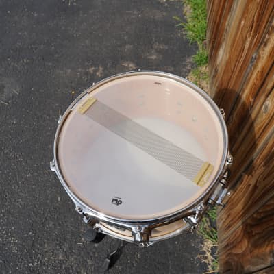 DW USA Collectors Series  - Natural Satin Oil 6.5 x 14" Maple Snare Drum w/ Chrome Hdw. (2023) image 8