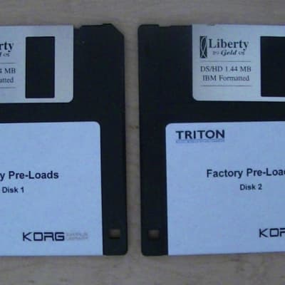 Korg Triton Classic & Pro Factory Preload Disks image 1