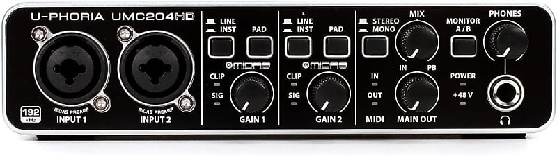 DTM・DAW Behringer U-PHORIA UMC204HD Behringer U-Phoria UMC204HD USB Audio Interface | Reverb