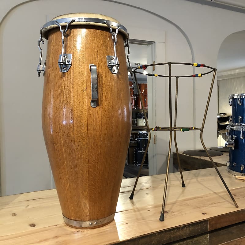 コンガ　ビンテージ　VALJE DRUMS？ Vintage 1960s Original Valje Conga and Quinto Hand Drum pair