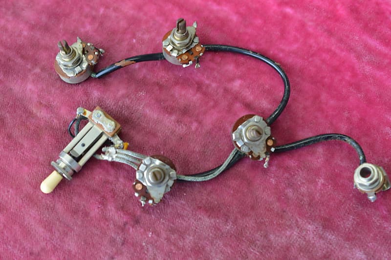 Vintage 1960s Gibson ES335 mono wiring harness ES335 Reverb UK