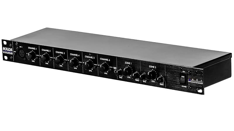 ART MX624 6-channel Stereo Mixer with Dual Zone Outputs image 1