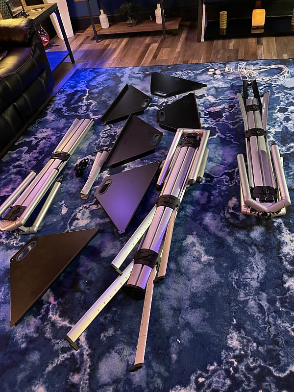 K&M Spider Pro 3 Tier Keyboard Stand Aluminum with 2 keyboard Reverb