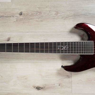 ESP LTD SC-608 Stephen Carpenter Baritone 8-String Guitar, Red Sparkle image 6