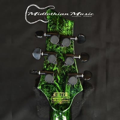 Schecter C-1 Silver Mountain - Electric Guitar - Toxic Venom Gloss Finish image 8