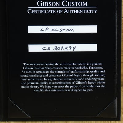 Gibson Custom Les Paul Custom Alpine White Ebony Fingerboard CS302394 image 7