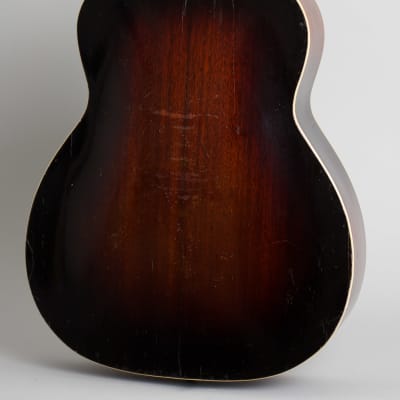 Bacon & Day  Ne Plus Ultra Troubadour Arch Top Acoustic Guitar (1934), ser. #33895, period black hard shell case. image 4