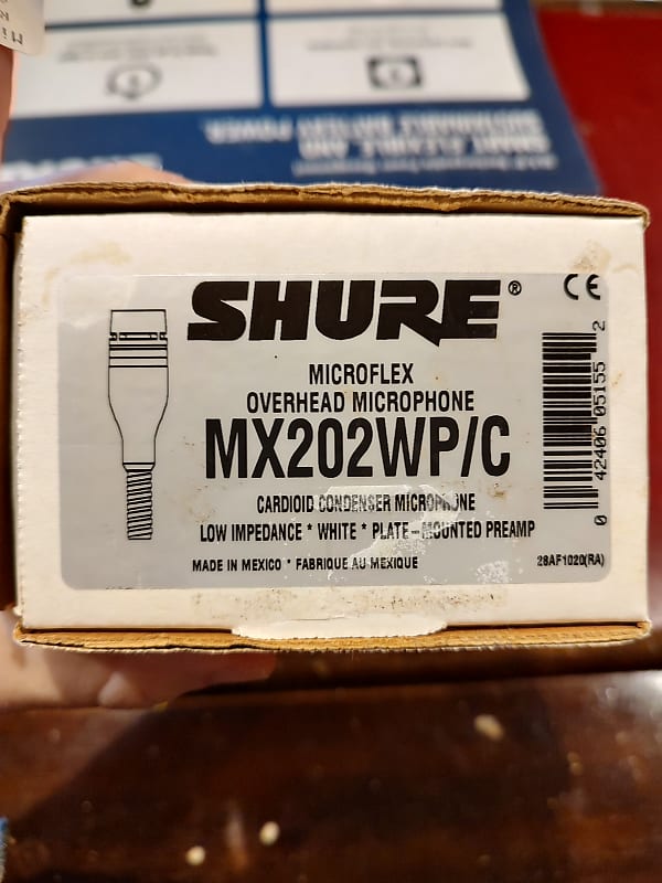 Shure MX202Wp/C Microflex Cardioid Overhead Condenser Mic Reverb