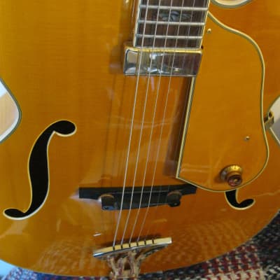 Washburn J-10 Orleans 1997 Spruce/Flamed Sycamore 17" Deep-Bodied  Archtop Jazz Electric Guitar Rare image 10