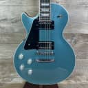 Used 2021 Gibson Les Paul Modern Faded Pelham Blue Top Left Hand w/case TSU13374