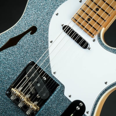 Suhr Eddie's Guitars Exclusive Custom Classic T Roasted - Ice Blue Sparkle image 13