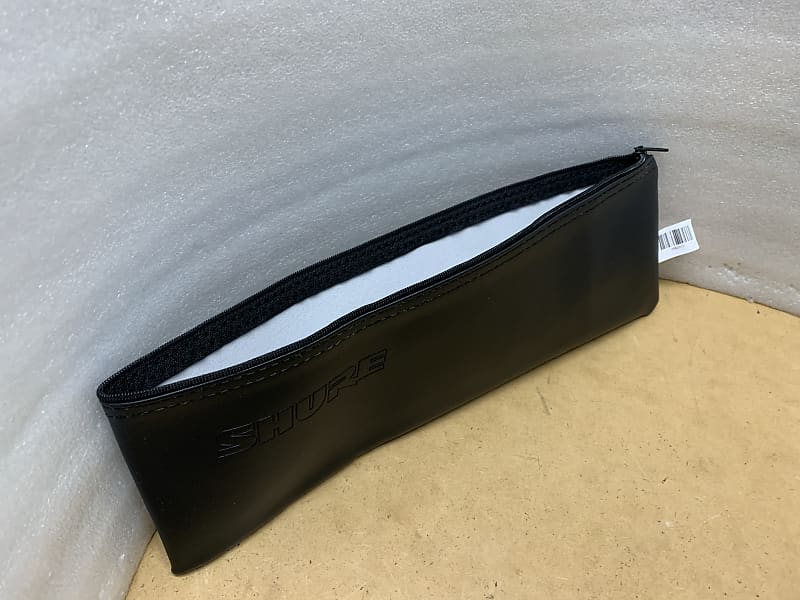 SHURE WIRELESS 95B2313 BLACK VINYL ZIPPERED MIC POUCH- EXCELLENT!! MAKE OFFER! image 1