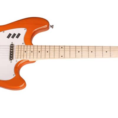 Guild Surfliner Sunset Orange 6-String Solid Body Electric Guitar with Maple Fingerboard image 2