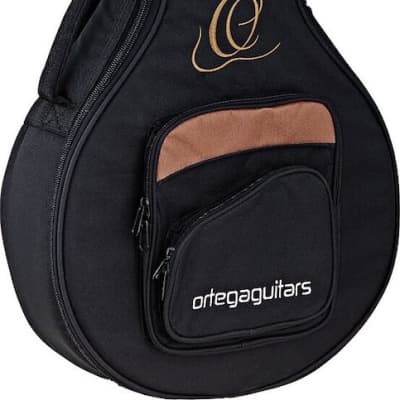Ortega Guitars OBJ250-SBK Raven Series Banjo 5-string Mahogany Resonator Body w/ Free Bag, Black Satin Finish image 3